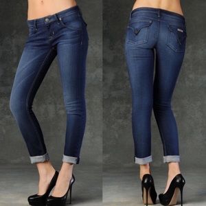 Hudson Bacara Crop Straight Cuffed Jeans